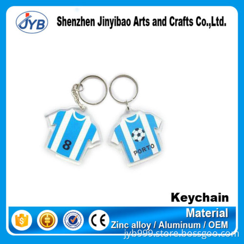 hot sale custom picture inside plastic acrylic oval shaped keychain